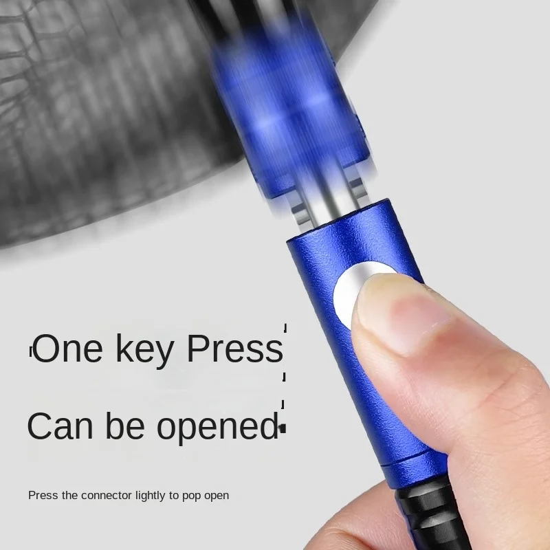 LINNHUE conector rápido 8mm conector universal cabeza y varilla convertidor portátil accesorios de equipo de pesca - imagen 3