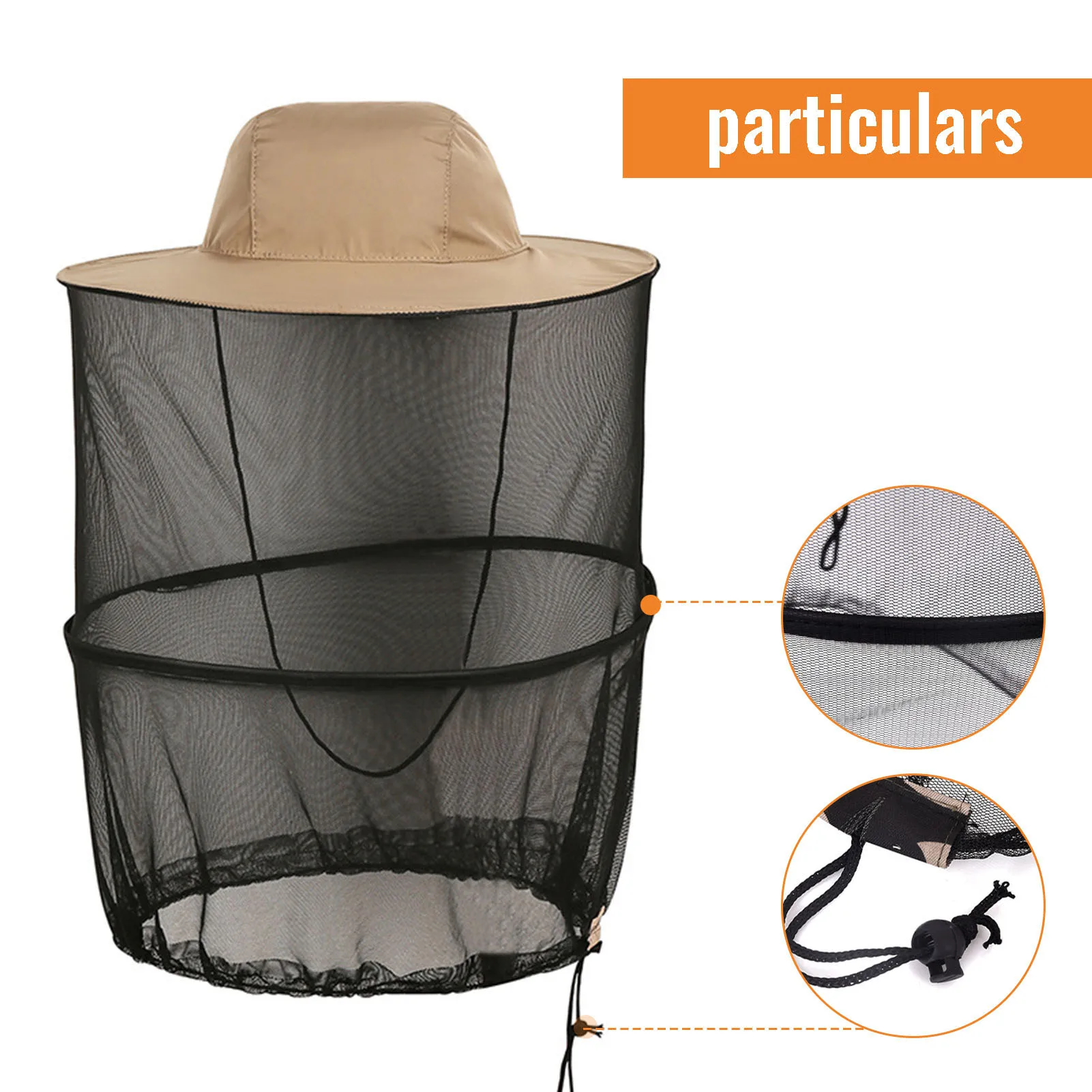 Sombrero de pesca al aire libre, sombrilla de verano, sombrero de red antimosquitos para pesca, Camping, sombrero de alero grande transpirable para hombres y mujeres - imagen 3