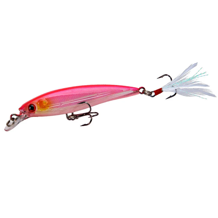 Señuelos flotantes para Pesca de pececillos, cebos duros Wobbler Jig Bait, Crankbaits artificiales, carpa, lubina a rayas, aparejos de Pesca Swimbait - imagen 4