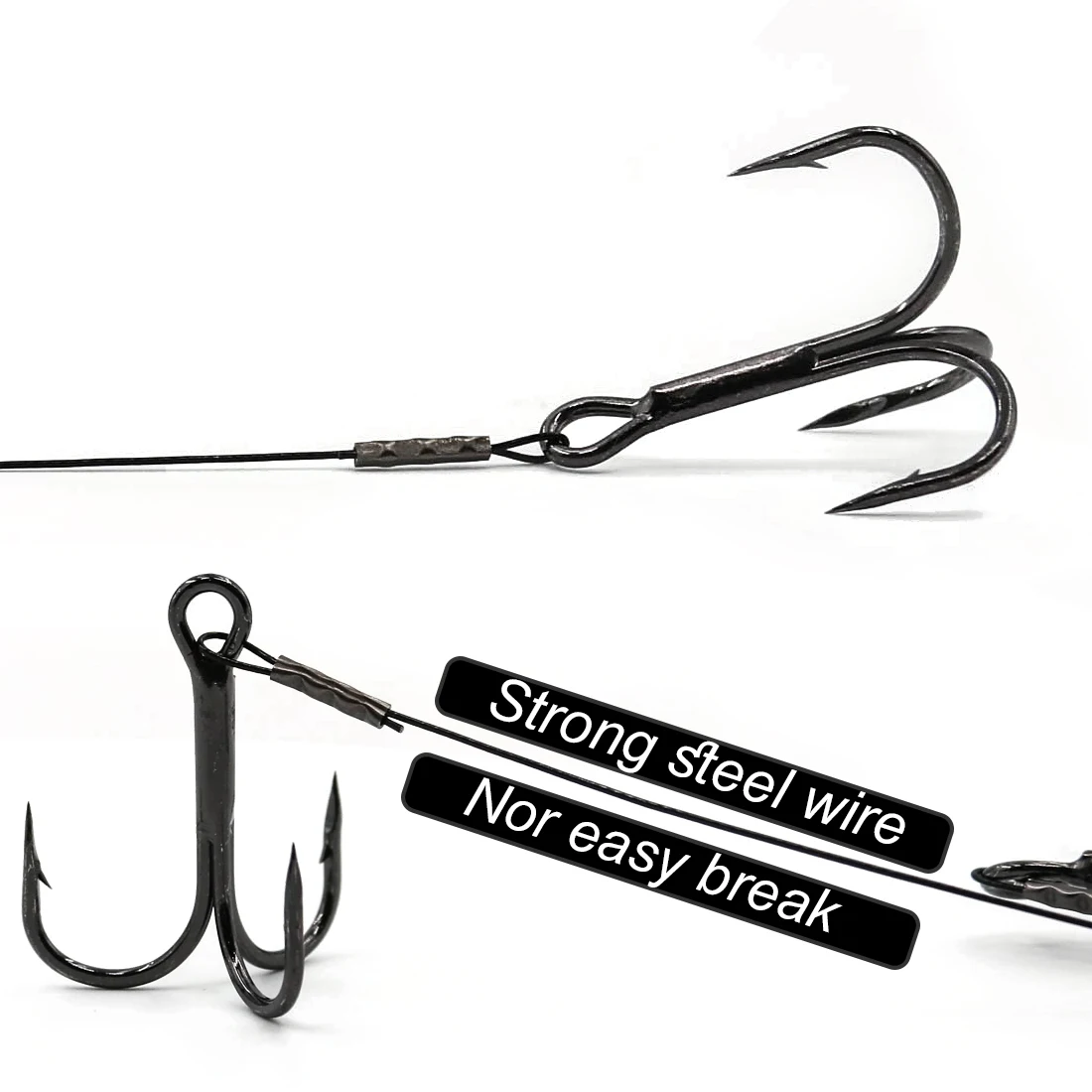 Anzuelos Stinger de 9KM para pesca con anzuelo triple para señuelo suave de goma, accesorios para Swimbait - imagen 3