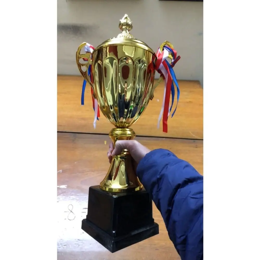 Trofeo personalizable de 29/33/36/41/46/51cm, trofeo de Metal, escultura de plástico, trofeo deportivo, diseño cubierto, copa de recuerdo de premio dorado, 1 ud. - imagen 5
