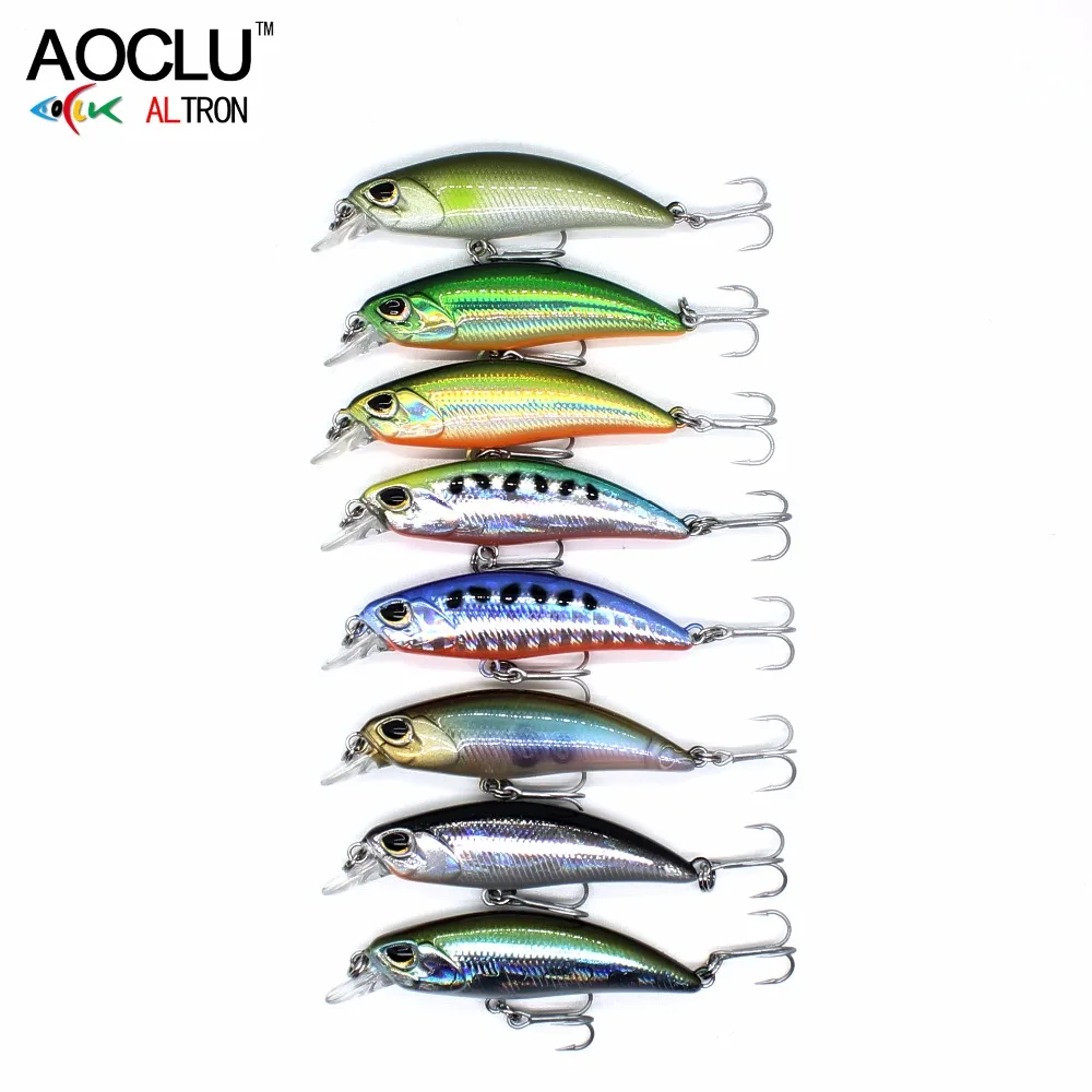 AOCLU Jerkbait Wobbler pequeño – Señuelo duro para trucha y lubina - imagen 2