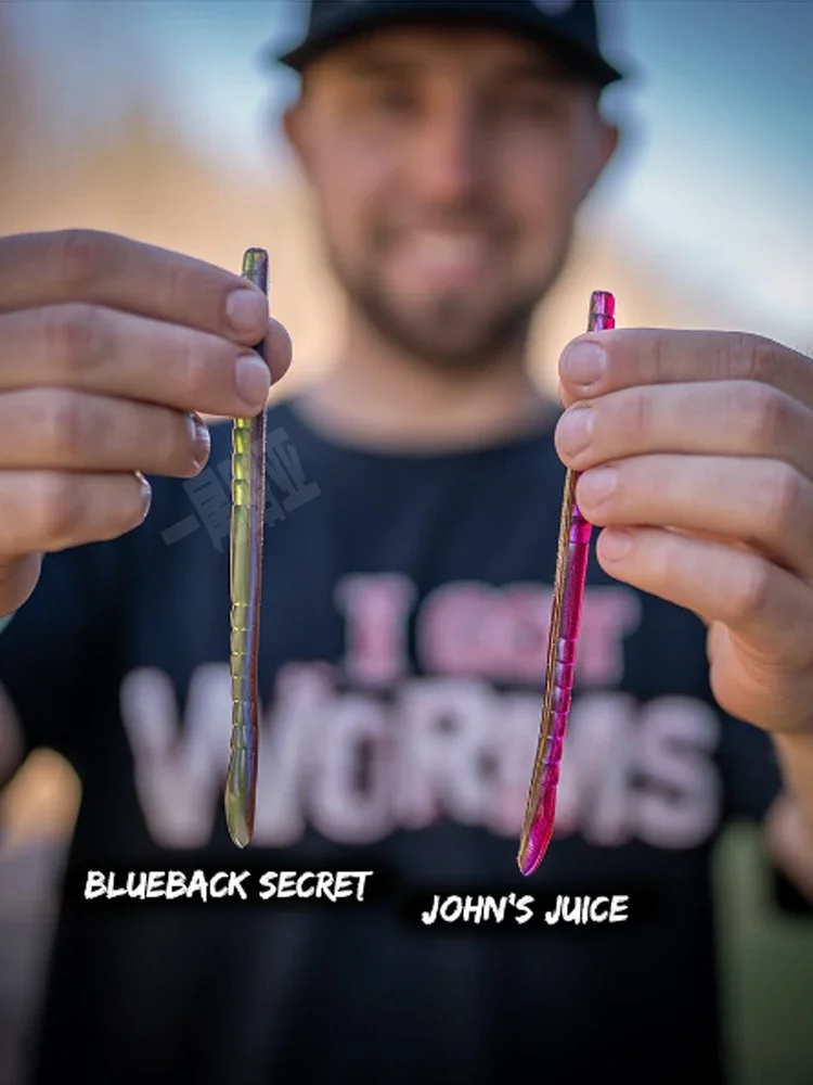 American MissileBaits Cooperación Roboworm Magic Worm Mano vertido cebo blando - imagen 5