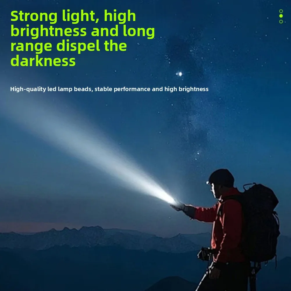 Llavero con linterna recargable para exteriores, llavero portátil multifunción brillante, Mini llavero con luz LED portátil - imagen 4