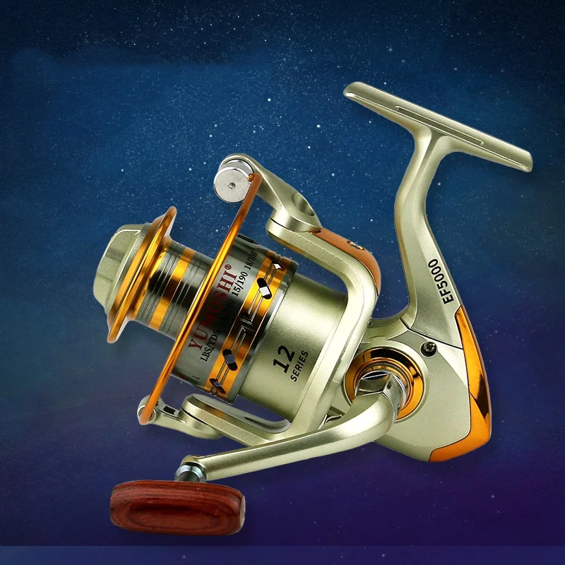 Carrete giratorio EF1000-9000 12 + 1BB balancín totalmente metálico tracción máxima 4,1:1/5,2:1 para aleación de aluminio de agua dulce y salada - imagen 5