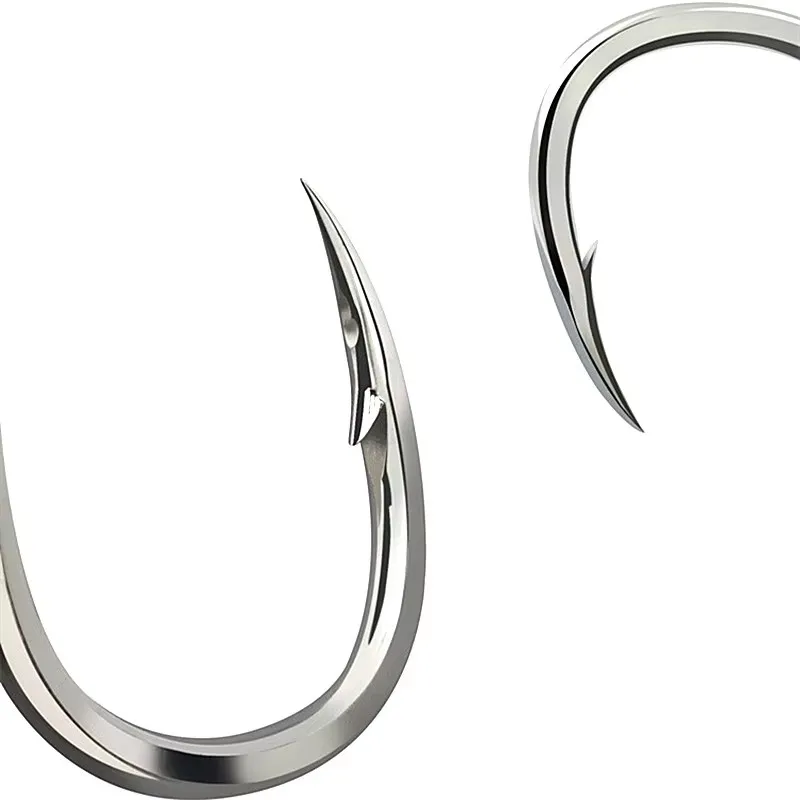 10 unids/bolsa 8062 anzuelo de Jigging, anzuelo de Livebait de agua salada, barco de curricán, anzuelo de pesca de asistencia única de jigging lento - imagen 5