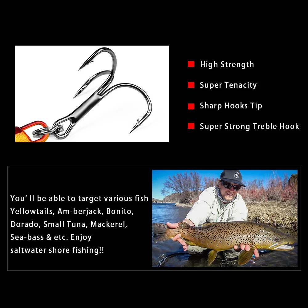 GHOTDA-SEÑUELOS de pesca para trucha, cebo de lápiz pesado para agua salada, 7g-30g, hundimiento, Jerkbait, lubina, perca, carpa, Swimbait, Mar de fundición larga - imagen 5