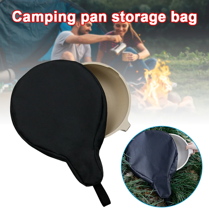 Bolsa de almacenamiento de utensilios de cocina portátil, bolsa organizadora de ollas impermeable para exteriores de 30cm con asa, prácticos accesorios para acampar al aire libre