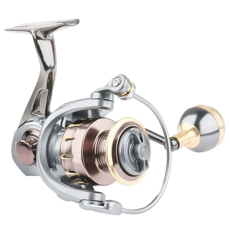 DEUKIO Spinning Reel SW2000-7000 Metal Bearing 4+1BB Metal Body Rocker Grip High Quality Fishing Reel Saltwater Freshwater - imagen 3