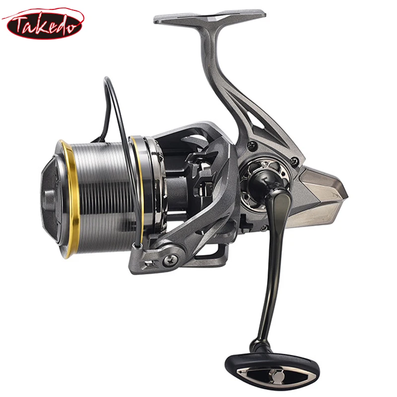 Carretes de pesca TAKEDO ST03, carrete de Metal, carrete alimentador de Surf, carrete de caña de pescar giratoria de mar y caña, carrete de pesca de carpa combinado - imagen 2