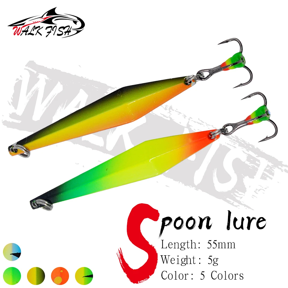 WALK FISH Cuchara con láminas – señuelo para pesca en hielo agua dulce - imagen 3