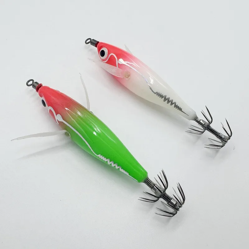 Señuelo luminoso calamar artificial 80mm para pesca marítima - imagen 5