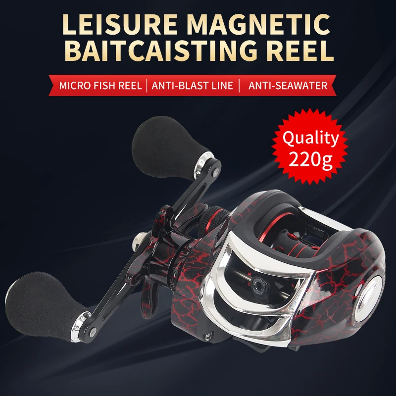 Carrete Baitcasting AK200 ultraligero – Freno magnético 7.1:1 - imagen 4