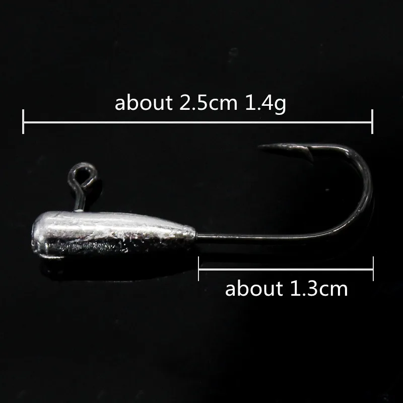 Jigs japoneses 1g 2g 3,5g 5g Jig Head profesional pequeño señuelo suave cebo Texas Rig anzuelos de pesca lote 10 piezas en oferta - imagen 3