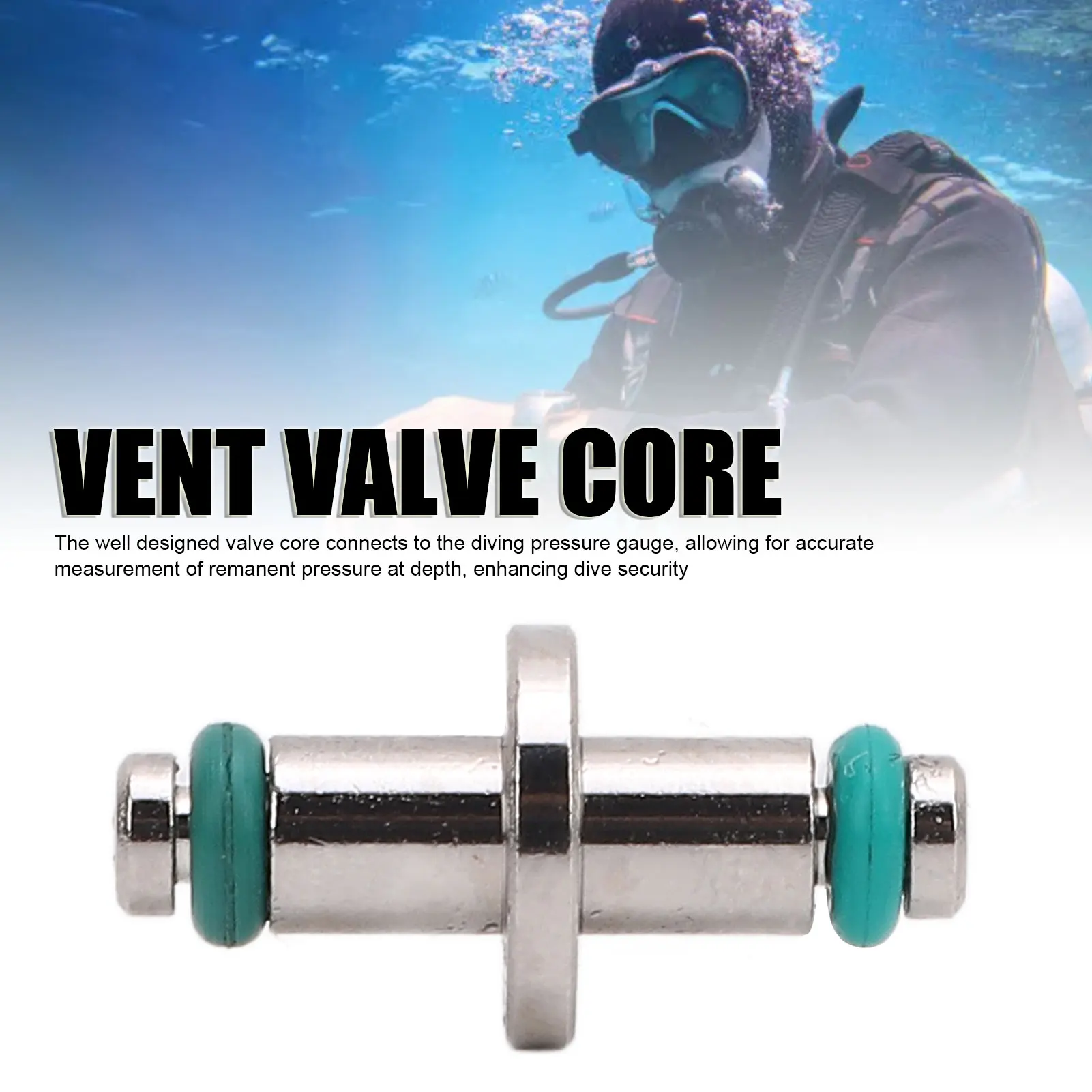 Válvula de ventilación para cilindro de buceo de acero inoxidable - imagen 4