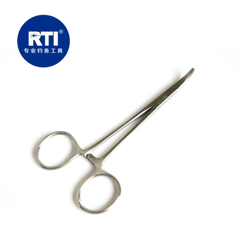 Alicates hemostáticos RTI – Pinzas curvas de acero inoxidable para pesca - imagen 4