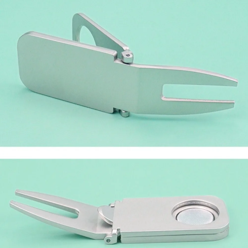 Pequeño soporte de Golf magnético, herramienta de marcador Divot de Golf multiusos ligera, profesional, resistente a los arañazos