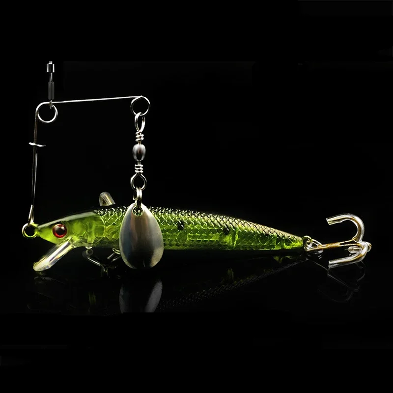 10 unids/lote accesorios de señuelo de pesca Spinner cebo simulación de acero inoxidable soporte de equilibrio anillo plata lentejuelas acero - imagen 4