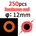 250pcs red 12mm