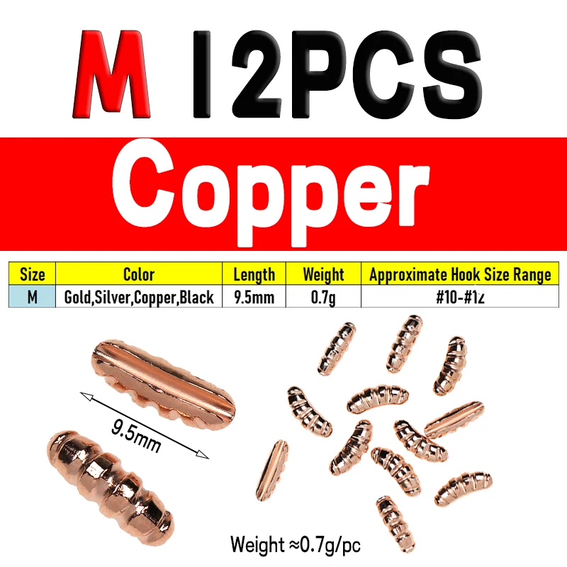 12pcs Copper M