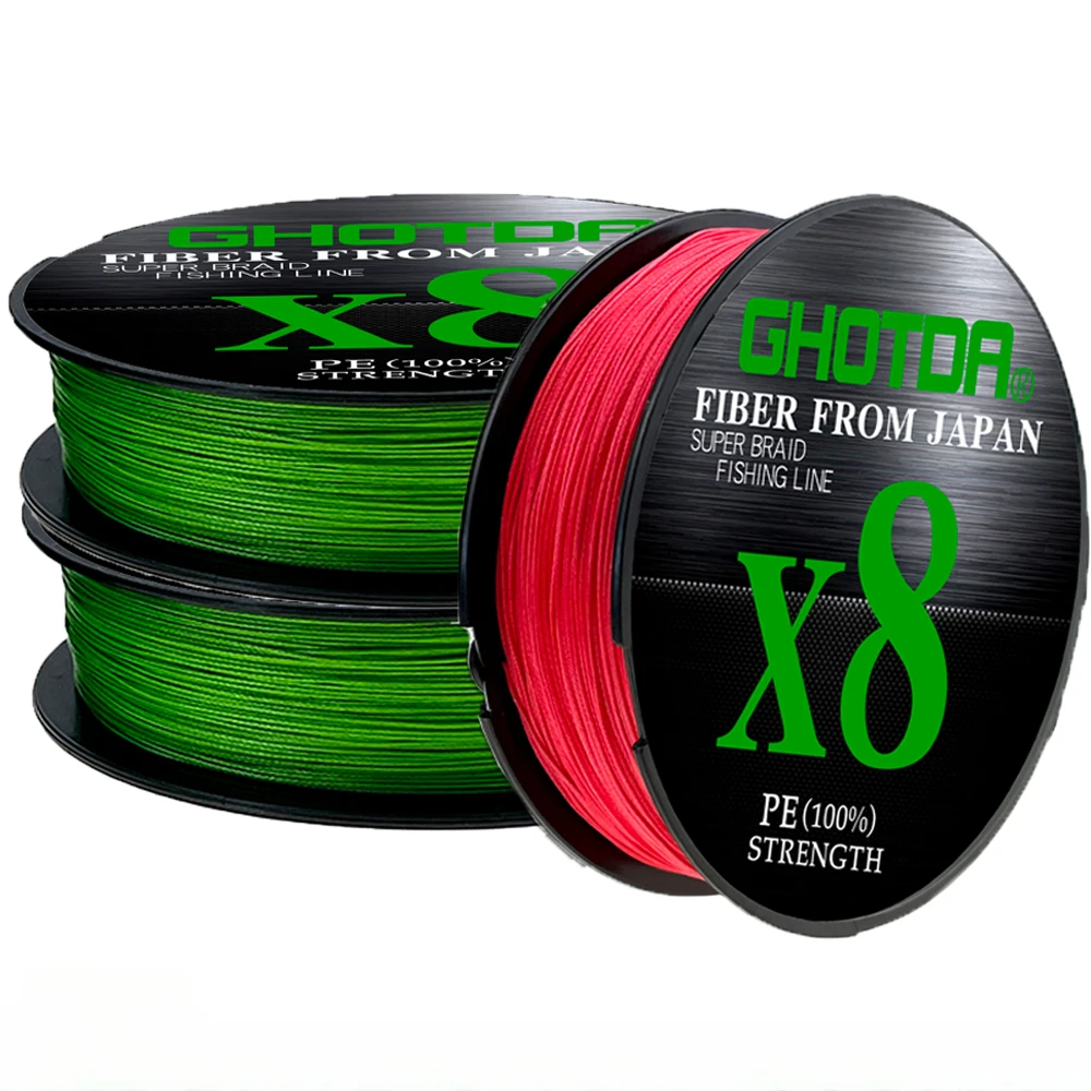 Sedal de pesca superfuerte, 8 hebras trenzadas, 100m, multifilamento liso de color japonés, alambre de pesca con mosca de carpa, tejido 8X, 13,2-78LB - imagen 3