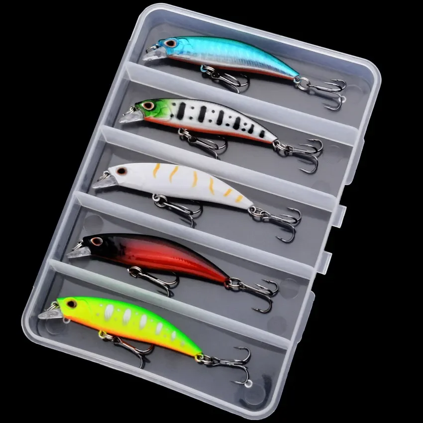 5 unids/caja Premium Topwater Minnow Popper Señuelos de Pesca, cebo duro, Wobblers artificiales-perfecto para atrapar peces grandes - imagen 3