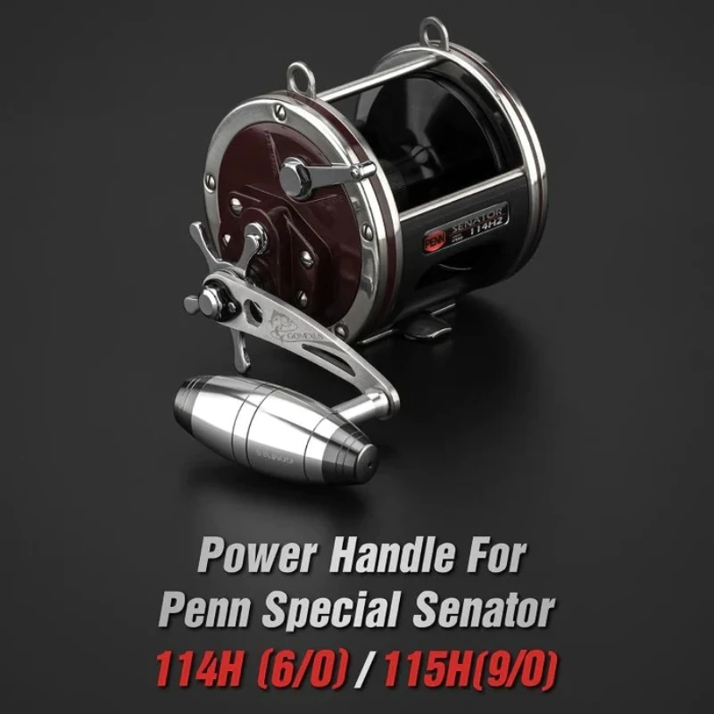 Gomexus Penn Sator especial mango único para 113H 114H 115 4/0 6/0 9/0 mango de alimentación de carrete 92mm - imagen 4