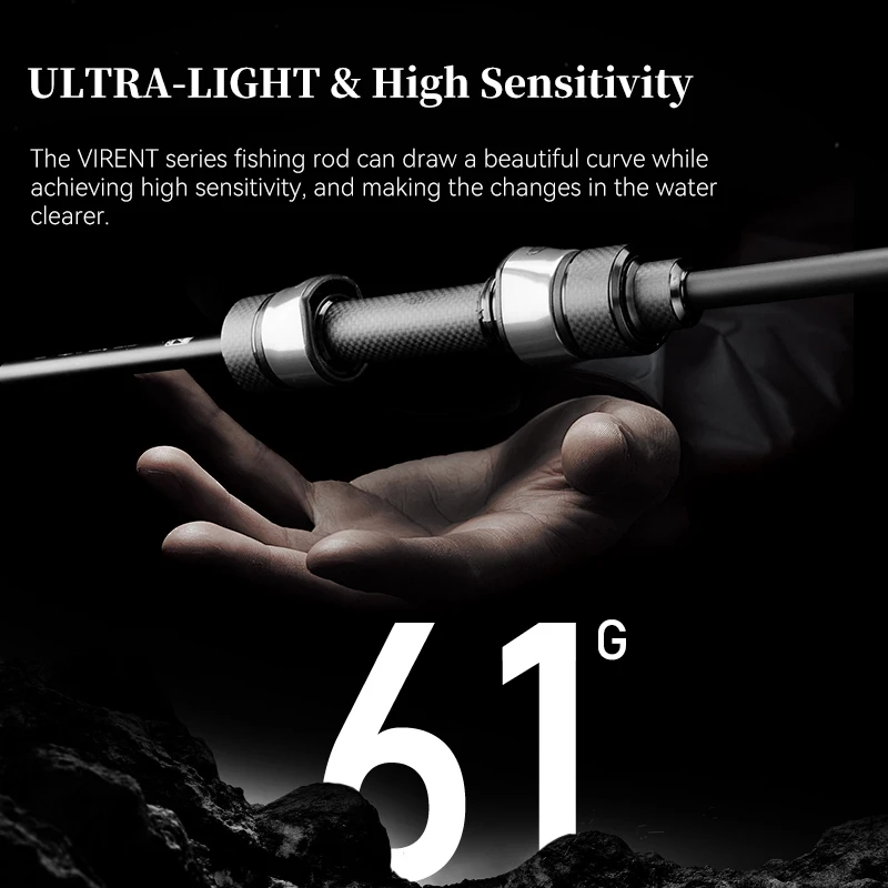 Caña Light Game Tsurinoya Virent – Ultraligera para trucha y ajing - imagen 2