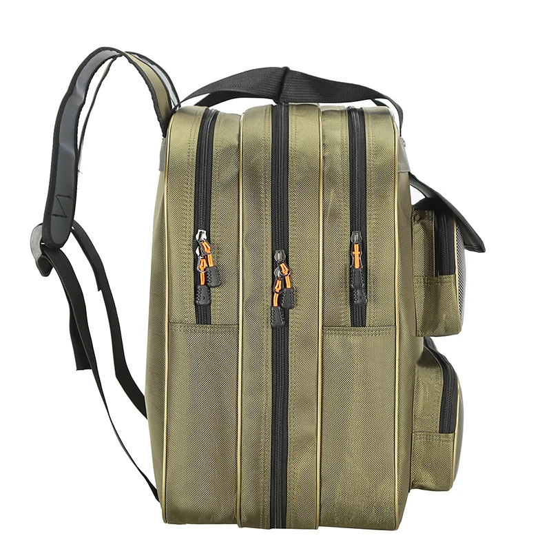 Mochila de pesca con señuelo, 2/3 capas, para viajes al aire libre, deportes, bolsa de protección para peces, silla de pesca, caja flotante de red, bolso de almacenamiento - imagen 3