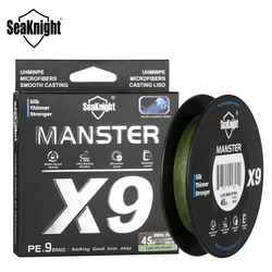 Sedal Trenzado SeaKnight X9 – 9 Hilos, Resistente al Agua de Mar
