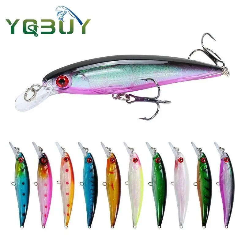 Cebo de pececillo de largo alcance, 11cm/13,5g, cebo flotante para pececillos en suspensión de agua, cebo biónico para pececillos