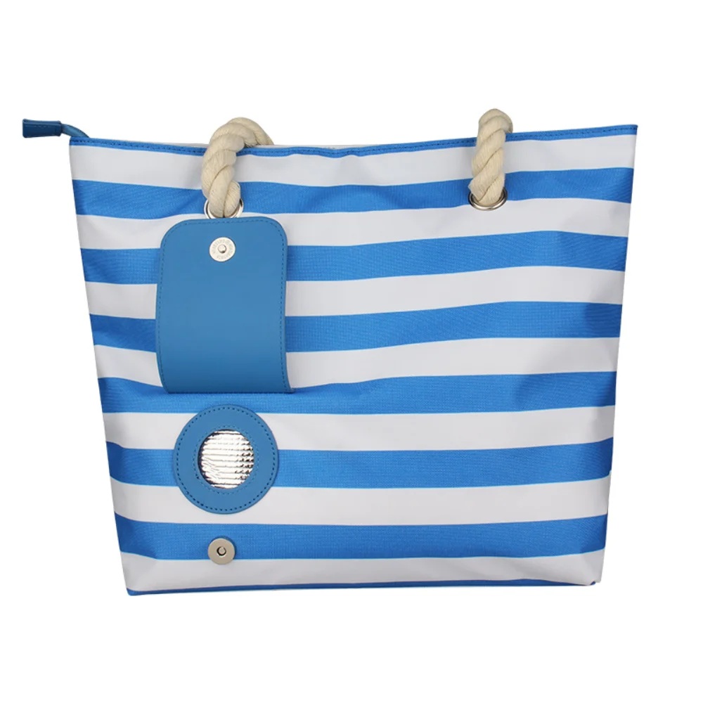 Bolsa enfriadora de vino para playa, bolso térmico portátil, bolsa de viaje para Picnic, refrigerador con correa para el hombro - imagen 2
