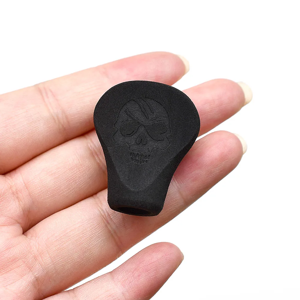 MNFT-mango de carrete giratorio de pesca, cubierta antideslizante, ligero, con patrón de calavera, cubierta de perilla basculante, 1 Uds. - imagen 5