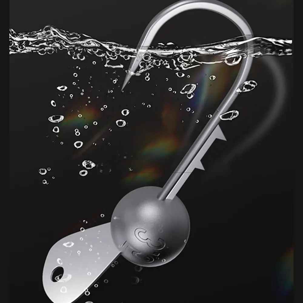 Anzuelo con cabeza de anzuelo de acero al carbono, señuelo suave con labio de Metal, anzuelo de acción de cebo mejorado, afilado, 3,5g/4,5g/5g/7g/10g, anzuelo de pesca de gusano suave - imagen 5