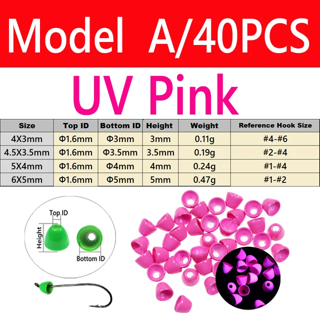 A 40PCS UV Pink