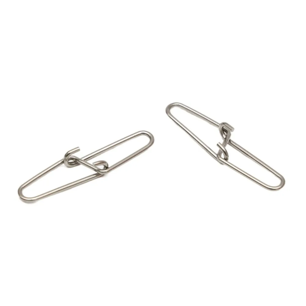 Conector de doble botón de acero inoxidable, gancho, anillo de conexión, accesorios de pesca, horóscopo, anillo, Conector de señuelo - imagen 3