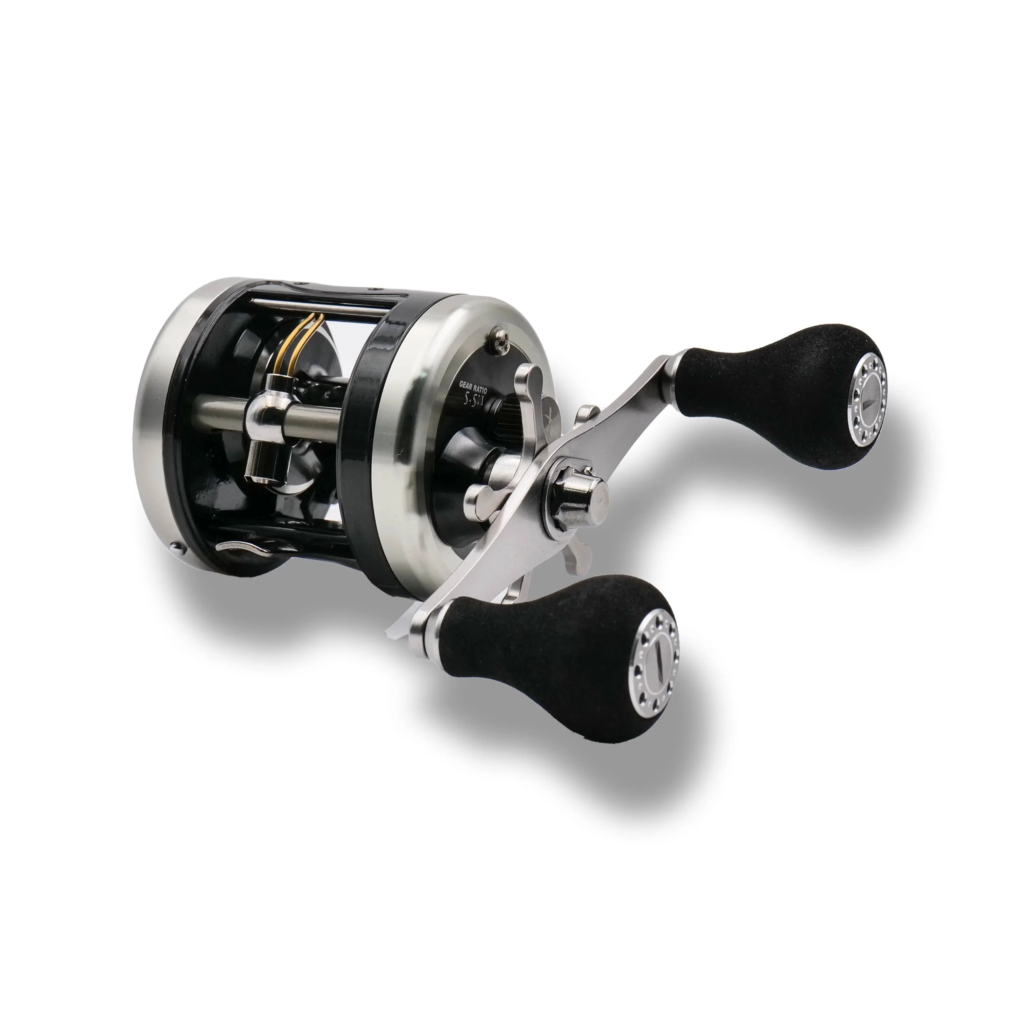 HAIBO-tambor de fundición SNAILR 300/301, carrete de Baitcasting, todo el cuerpo de Metal, 4 + 1 rodamientos de bolas, carrete de tambor de pesca de agua salada - imagen 3