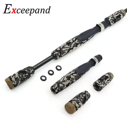 Exceepand gris CAMO EVA caña de pescar giratoria componente de mango tipo IPS tamaño 16 carrete asiento varilla pieza de construcción para lubina tipo tipo Pike