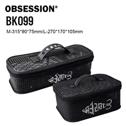 OBSESSION BK099 255g M L bolsa de señuelo de plantilla de pesca multifuncional de gran capacidad bolsas de pesca de señuelos de Jigging de Metal impermeables al aire libre