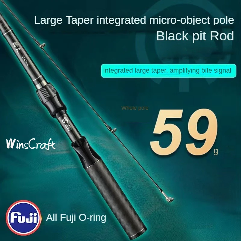 WinsCraft Caña Ultraligera Fuji Trucha – 2 Secciones Alto Carbono