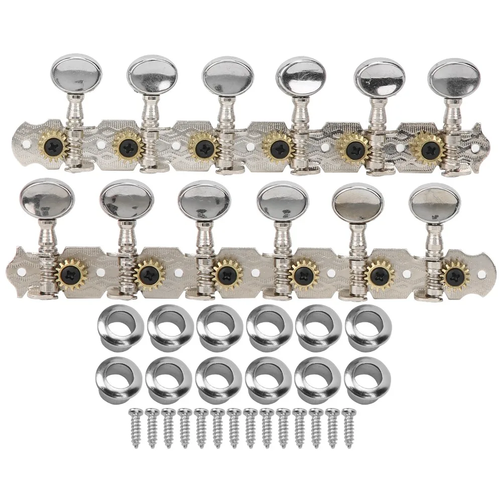 Guitarra de 12 cuerdas ​   Clavijas de afinación de guitarra ​   Reemplazo de llave de afinación ​ ​ Construcción metálica ​ ​ Afinadores de cabezal de máquina ​ ​ Afinadores de cuerdas con bloqueo - imagen 4