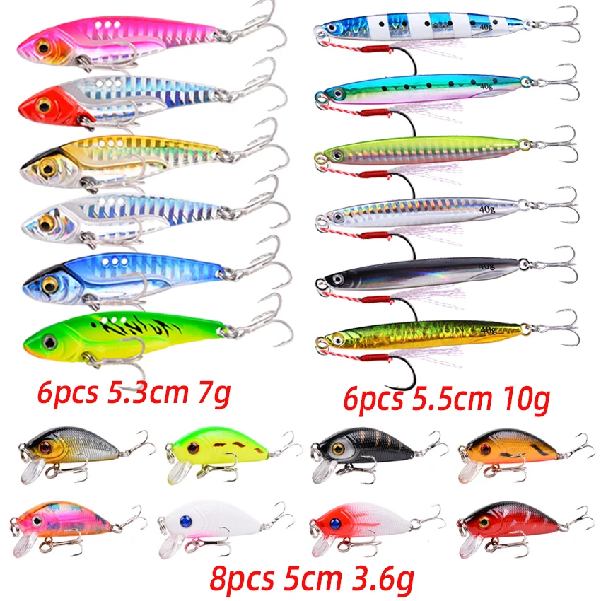Descubra el mundo vibrante de la pesca con nuestra diversa selección de 6pcs 5