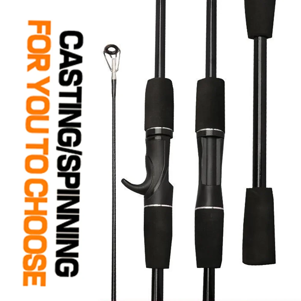 Caña de pescar de calamar Jigging ligera de 1,68 m y 1,8 m, señuelo giratorio de 2-10g, 2 secciones, punta de acción M, cañas de barco de mar sólidas de 2,25mm, fundición - imagen 3