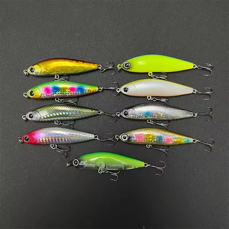 Señuelo de pesca con lápiz de 13g y 70mm, cebo adhesivo que se hunde, ojos 3D, cebo Artificial de fundición larga, pececillo Wobbler, lubina, accesorios de pesca - imagen 3