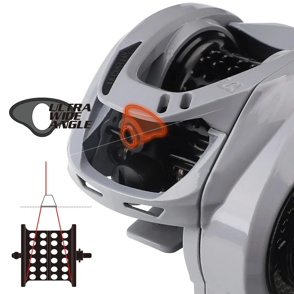 Carrete Baitcasting ultraligero Fishingfans – Carbono 7.2:1 10+1BB - imagen 2
