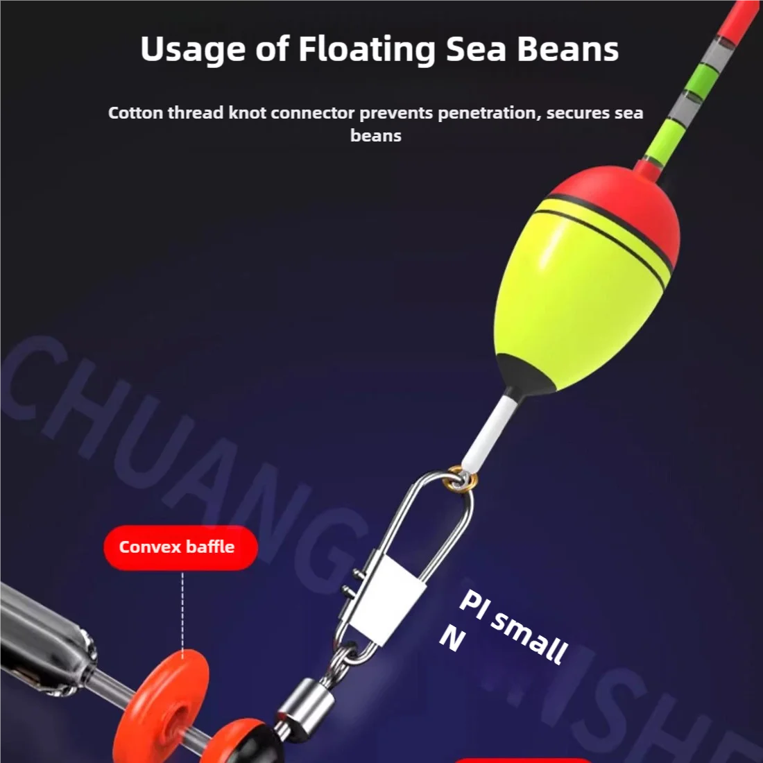 9KM Mangas conectoras para flotador de pesca – Clip snap carpa - imagen 2