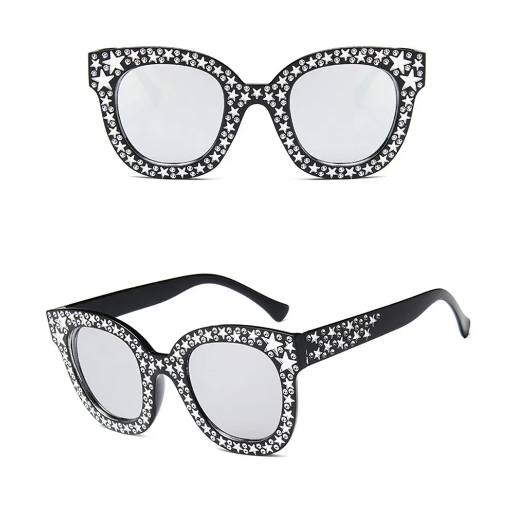 Gafas de sol de gran tamaño con montura de diamantes de imitación Retro, gafas de sol para mujer, gafas de sol cuadradas - imagen 3