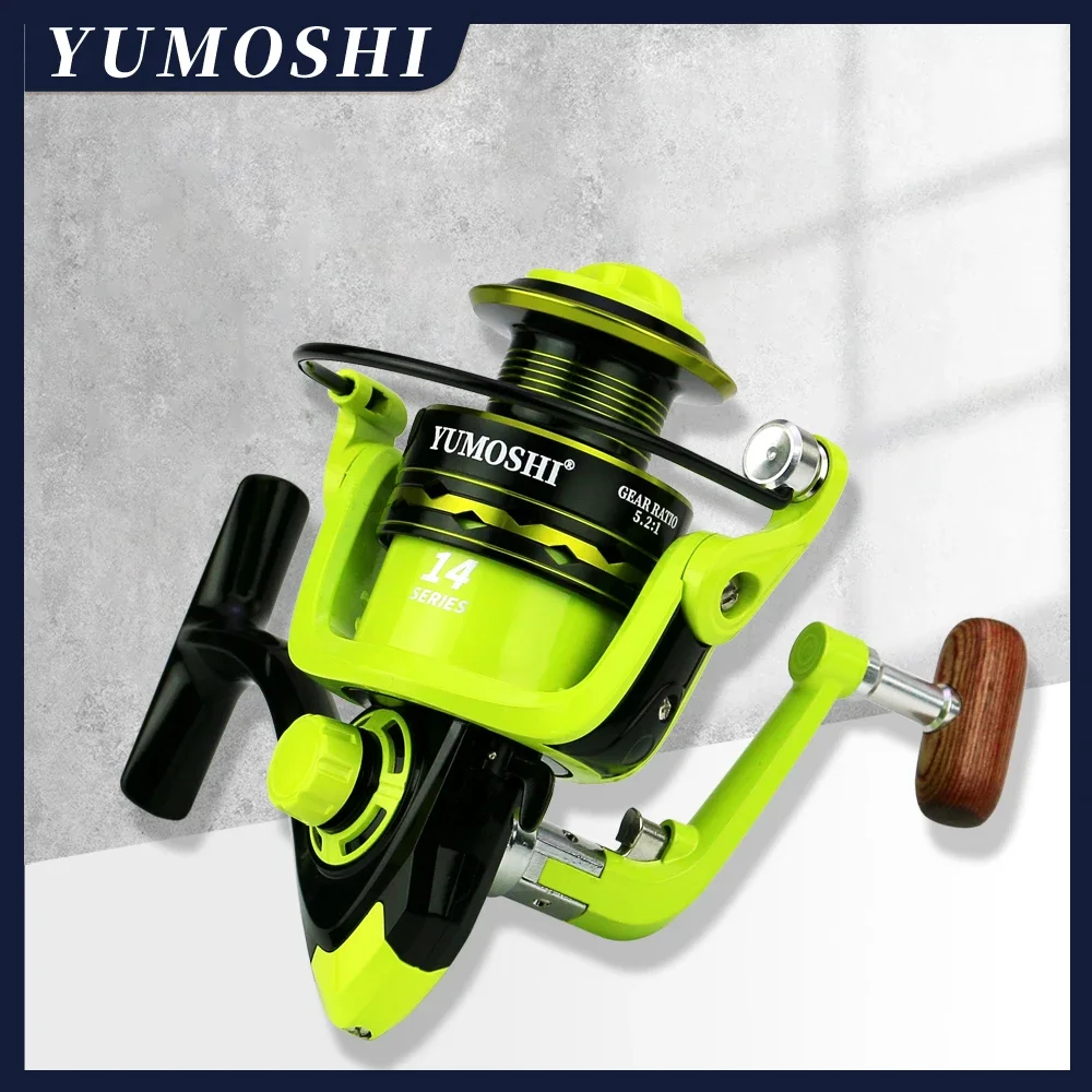 JOSBY-carrete de Metal giratorio para pesca, rueda de equilibrio ligera para agua salada, accesorios de pesca, Serie 2000-7000 - imagen 5