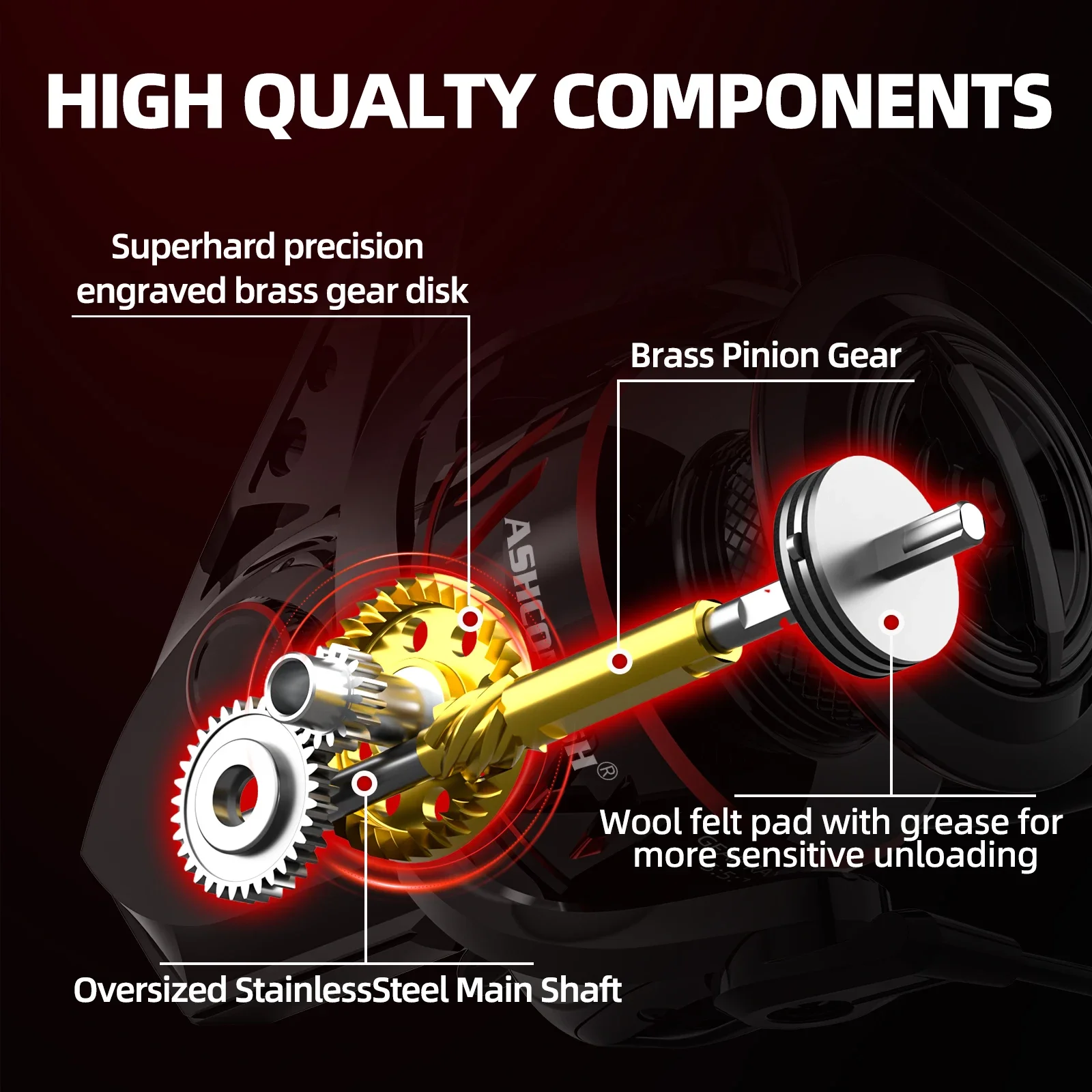 Carrete de pesca giratorio de agua salada 5000H 6000H arrastre máximo 39,7 libras carrete de aluminio de fundición larga 5,5: 1 relación de engranaje de cebo rodamientos suaves - imagen 3