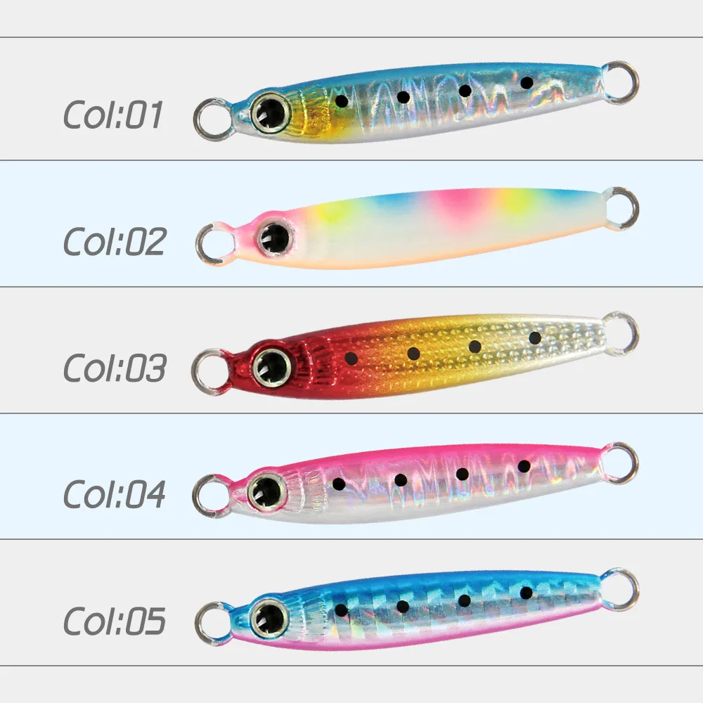 HappyJack Micro Metal Jig – Cuchara para Shore Casting Jigging en agua salada - imagen 2